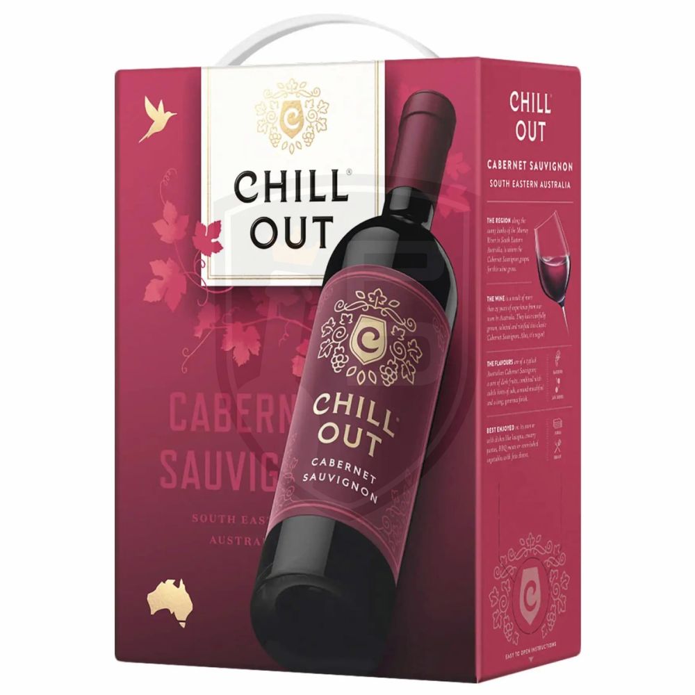 Chill Out Cabernet Bag 13,5%vol Australia in BiB Rotwein Sauvignon 3L Box