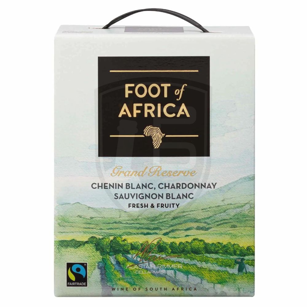 Foot of Africa Chenin Blanc 300cl vol BiB Box, Südafrica Bag 13% Weißwein in